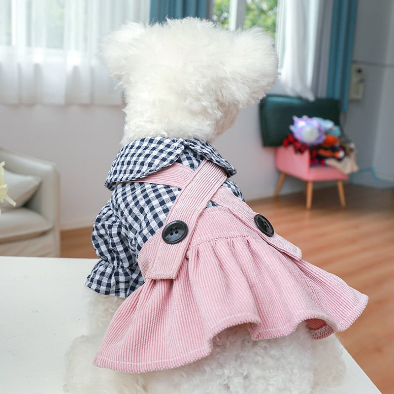 Jardineira Xadrez Fashion Pink
